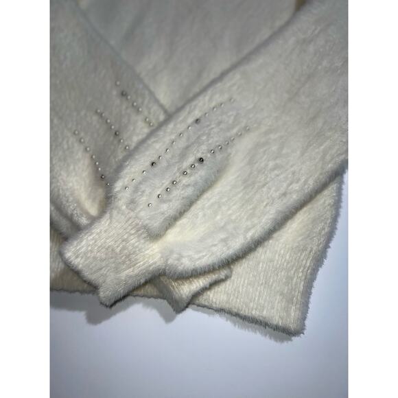 Philosophy women’s super soft with pearl beads on sleeves sweater - Picture 13 of 13